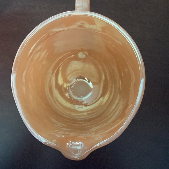 Vintage Fire King Peach Lustre Laurel Pattern sugar bowl & creamer Set - Picture 8 of 10